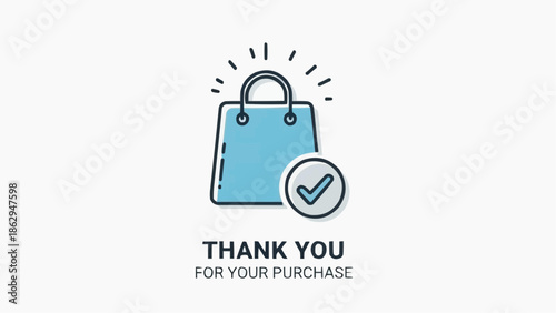 Thank you for shopping with us, modern e-commerce confirmation