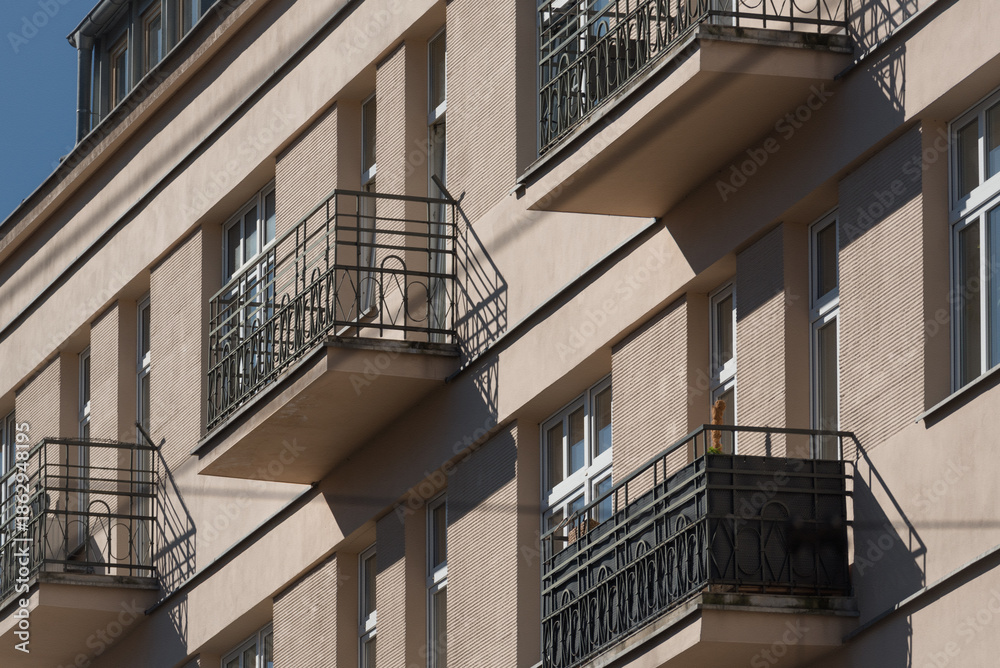Fototapeta premium ARCHITECTURE - A classic modernist tenement houses in Gdynia 