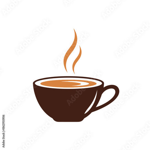 Steaming Hot Coffee Cup Icon