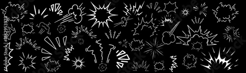 Doodle line sparkle. burst lines, and sparkle star icon. vector illustration. 