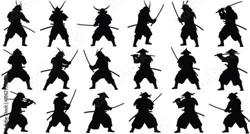 samurai warrior ninja fighter katana sword japan japanese silhouette battle combat history