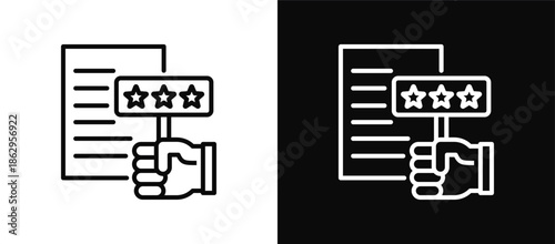 Score icon set black and white