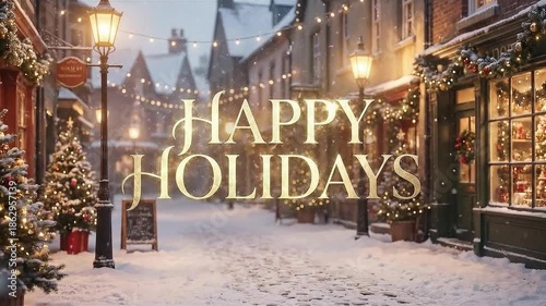 christmas tree in the snow