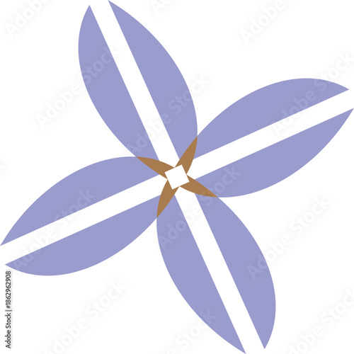 blue flower vector