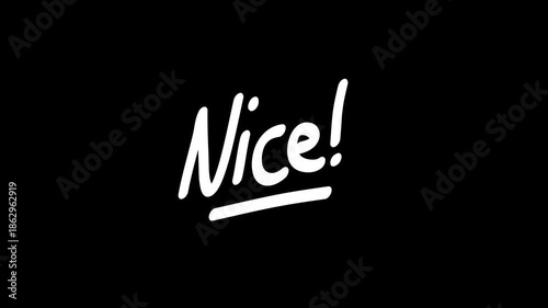 A short hand-drawn animation displaying the word 