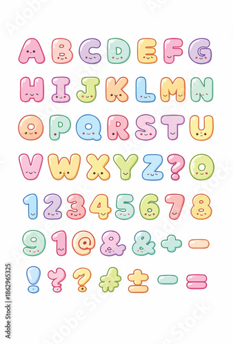 cute and adorable alphabet letters
