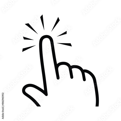 Hand with finger pointing upwards gesture