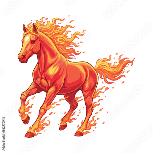 Chinese New Year 2026 Year of the Horse Cartoon Vector 