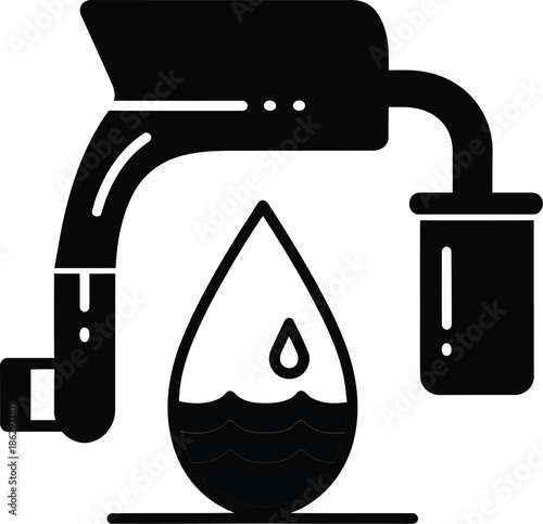 vector illustration of water tap, water day, international water day