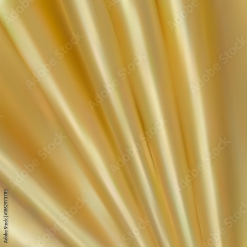 Wrinkled gold microfiber fabric. Texture of a rag close-up. eps 10