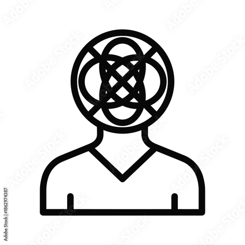 Complex thinking illustrated by simple line art