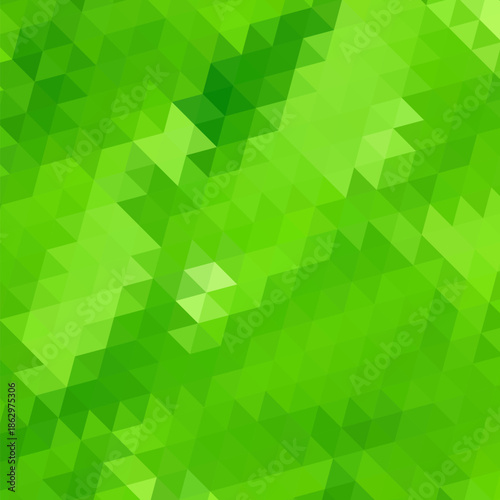 Abstract background made of small green triangles. eps 10