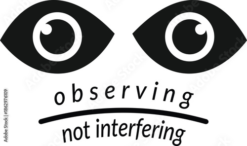 Observing Not Interfering  Mindfulness T-Shirt Graphic