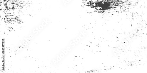 Abstract grunge Texture Background, white cement or stone old texture as a retro pattern wall plaster and scratches, Vector Illustration. Black isolated on white, Rust and dirt overlay black and white
