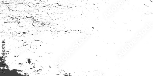 Abstract grunge Texture Background, white cement or stone old texture as a retro pattern wall plaster and scratches, Vector Illustration. Black isolated on white, Rust and dirt overlay black and white