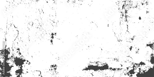 Abstract grunge Texture Background, white cement or stone old texture as a retro pattern wall plaster and scratches, Vector Illustration. Black isolated on white, Rust and dirt overlay black and white