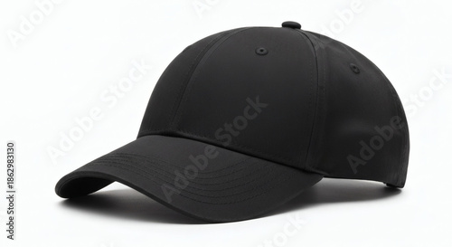 Black Baseball Cap Mockup
