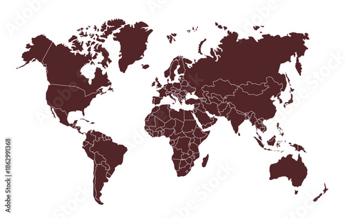 world map vector illutration