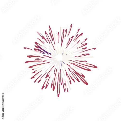 Abstract pink firework burst illustration