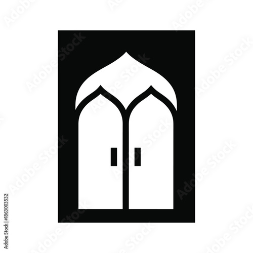 Islamic Doorway Silhouette Icon