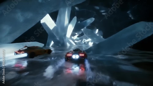 Ice Cave Race.
