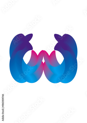 carnival mask on white background