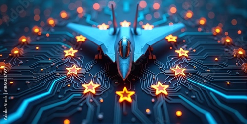 European fighter jet symbolizing rearmament of europe countries and air defense