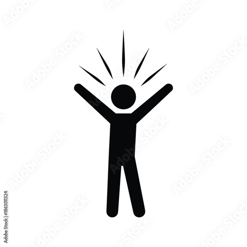 Person Celebrating Success Happiness