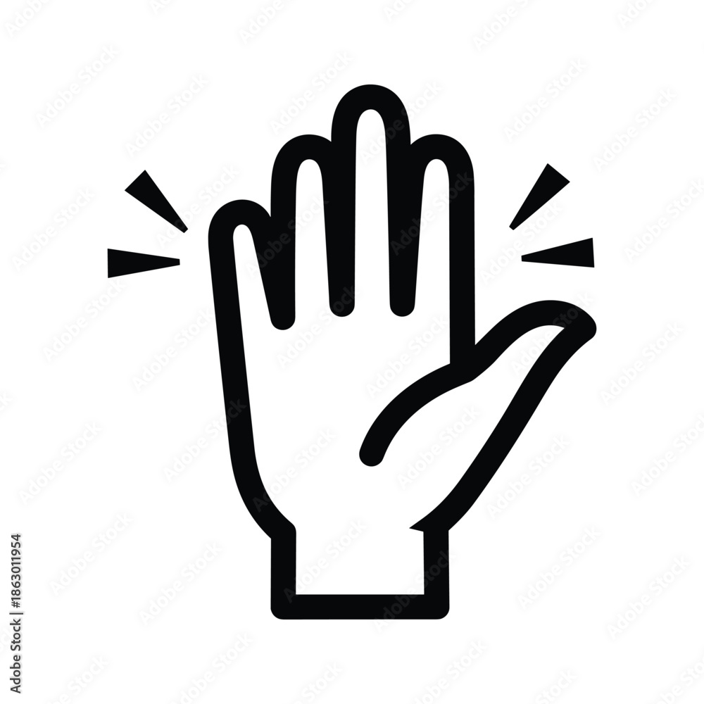 Obraz premium Hand gesture snap fingers