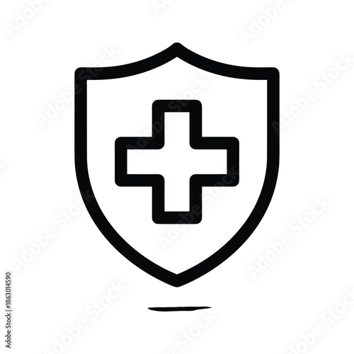 Medical Shield Protection Icon