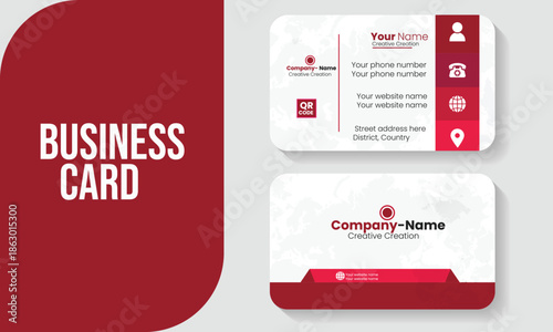 Premium Ultra-modern luxury corporate business card design template with elegant clean typography for professional branding, company identity and creative business use.
