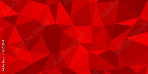 Mosaic abstract pattern ambience background texture. geometric low polygon red gradient design. Suitable for greeting, banners, page, surfaces, business, presentation, poster, display, advertisement