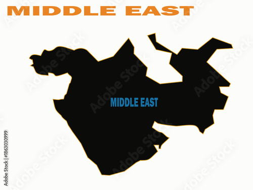 Editable Middle East Vector Map