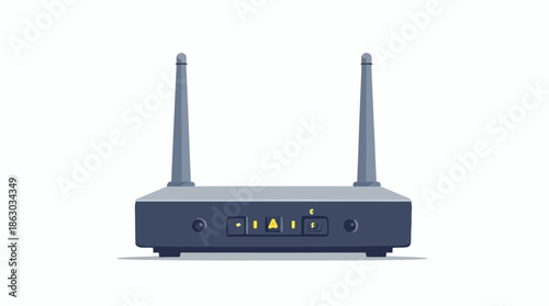 wireless router isolated on white