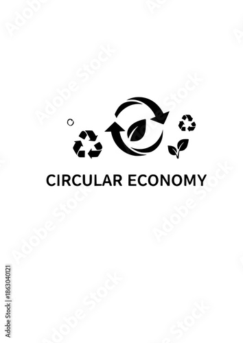 Refill Hub Silhouette for Circular Economy and Bulk Shopping Lifestyle Sustainable Pantry Organization and Zero Waste Retail Concept Vector