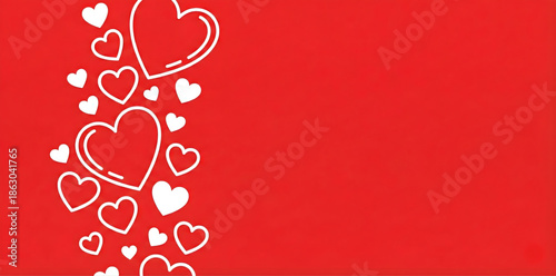 14th feb valentines day background, red background with hearts