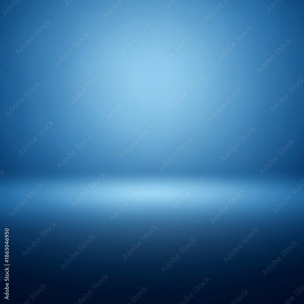 Obraz premium Abstract blue gradient background with a subtle light effect perfect for product display