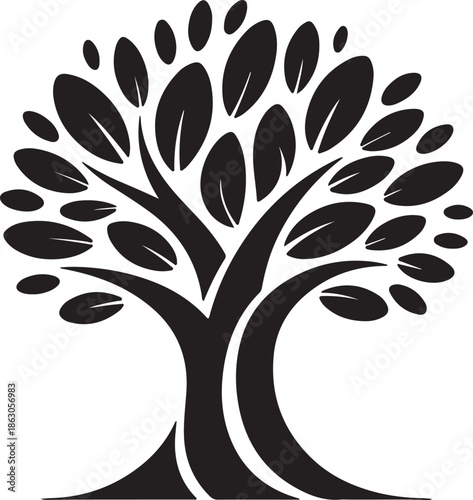 Modern city skyline with sleek skyscrapers and busy street