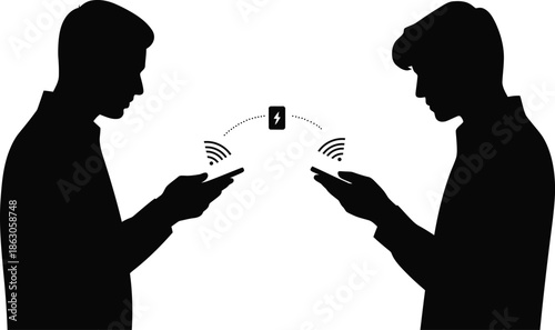 Mobile Wireless Payment Technology Illustration
