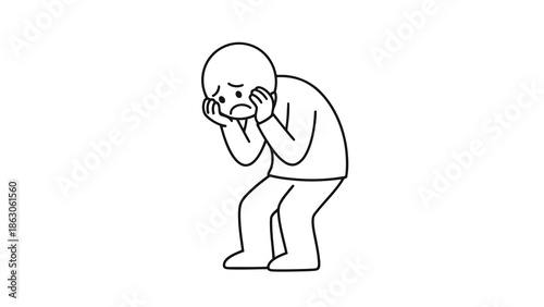 Man experiencing stress and anxiety