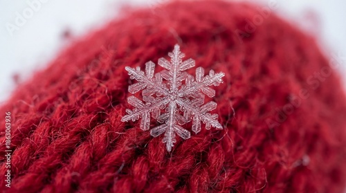 A delicate snowflake perche...