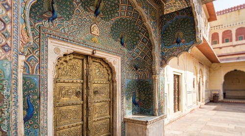 Exquisite golden door and i...