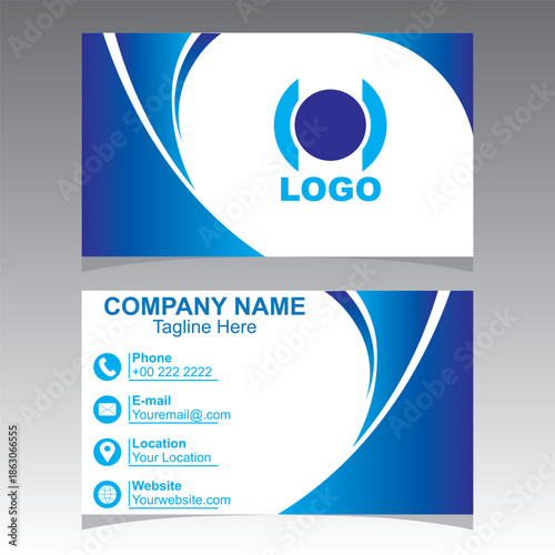 Professional Modern Business Card Template Mega Bundle with Multicolored Geometric Style