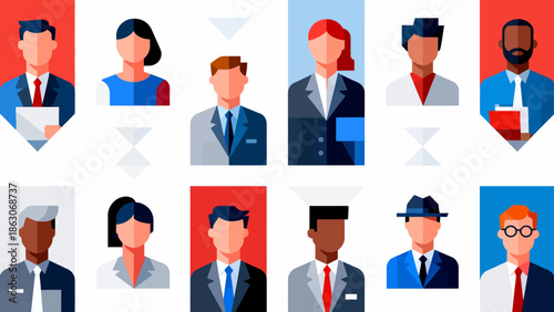 diverse professional avatars