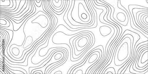 Topographic map. geographic line World map
 with elevation assignments. contour maps. Vector illustration.
