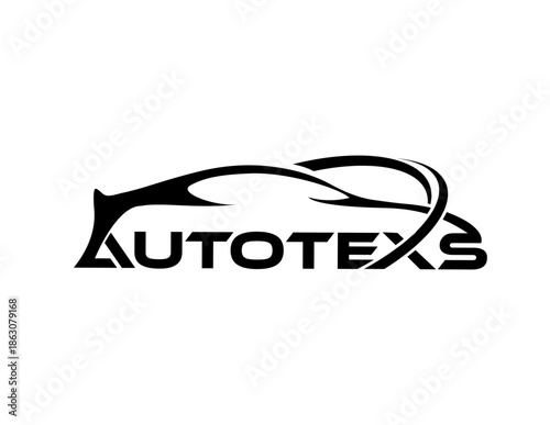 AUTO TEXT LOGO.AUTO CAR LOGO 