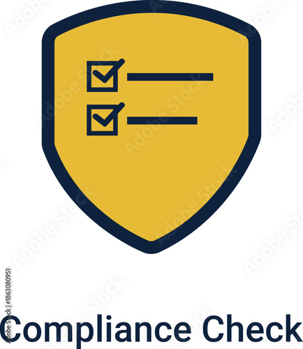 Compliance check icon, Regulatory approval icon