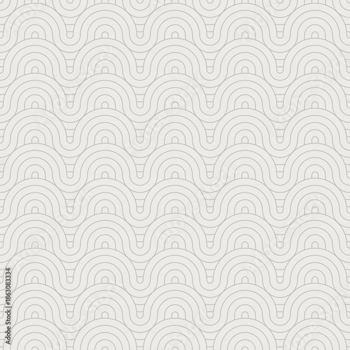 Seamless abstract wavy line swirl pattern with subtle light beige curves soft repeating background for surface design, wallpaper, stationery, textile and minimal modern graphic use