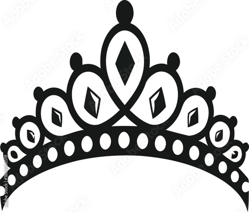Royal tiara silhouette