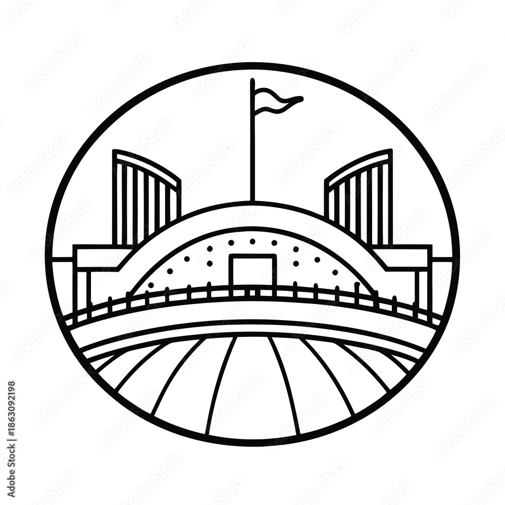 Naklejka premium sports complex